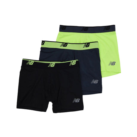 New Balance Men's Mesh 5 Inch Boxer Brief No Fly 3 Pack-1