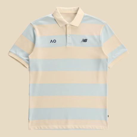 New Balance Men's Australian Open Striped Premium Polo-1