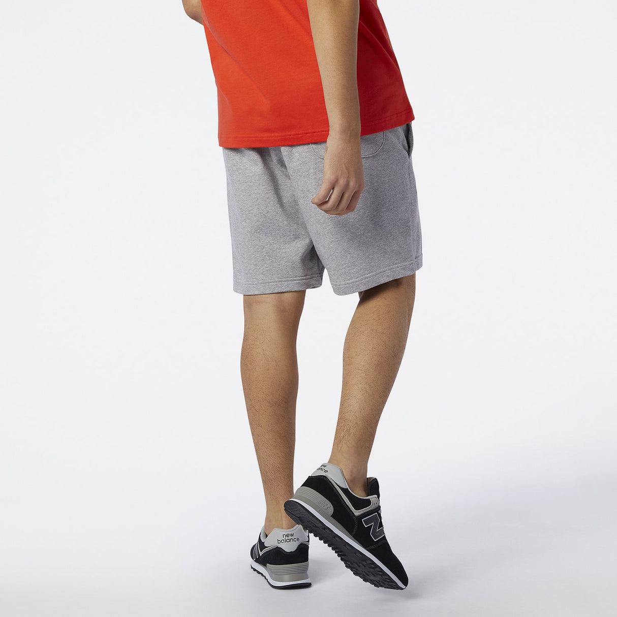 New Balance Men's Essentials Stacked Logo Shorts-5