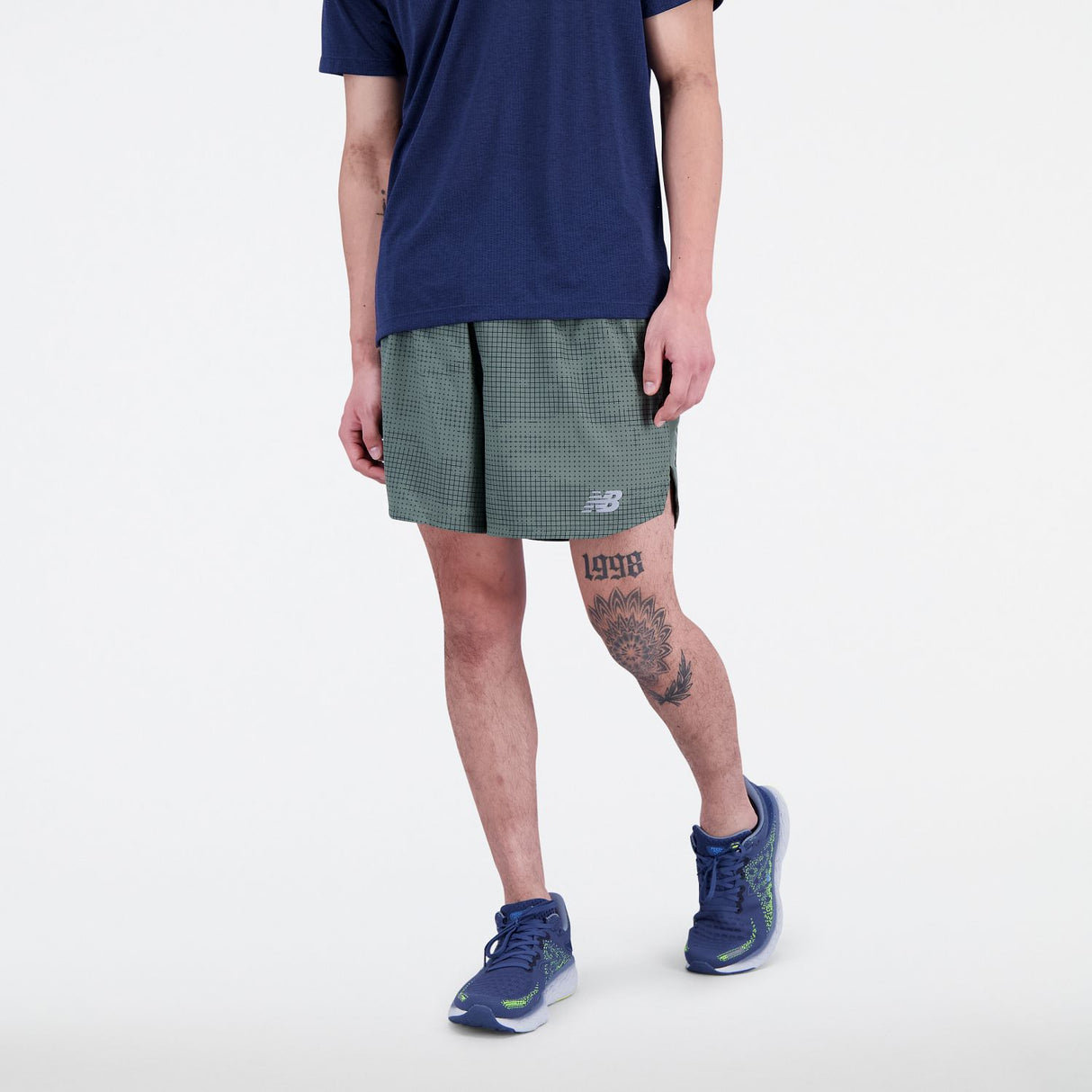 New Balance Men's Printed Impact Run 5 Inch Shorts-2