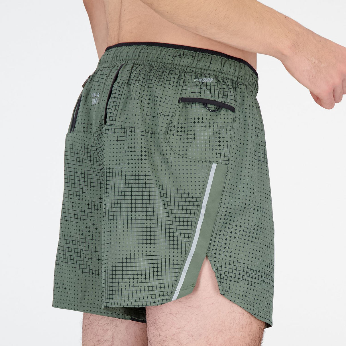 New Balance Men's Printed Impact Run 5 Inch Shorts-7