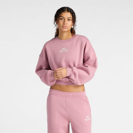 New Balance Women's Trackside Fleece Crew-1