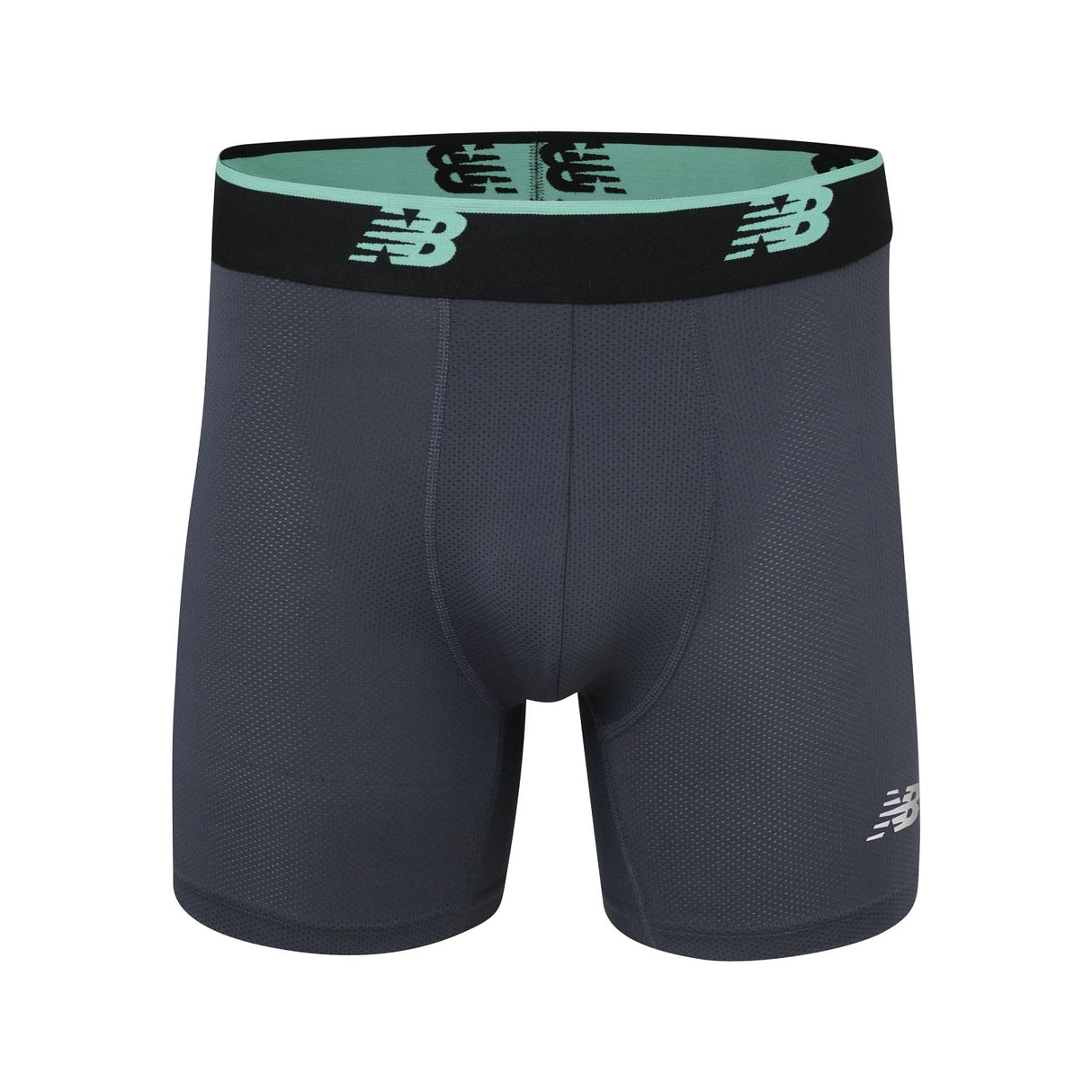 New Balance Men's Mesh 5 Inch Boxer Brief No Fly 3 Pack-3