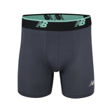 New Balance Men's Mesh 5 Inch Boxer Brief No Fly 3 Pack-3