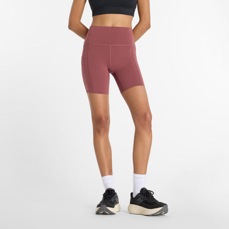 New Balance Women's Sleek Pocket High Rise Short 6-1