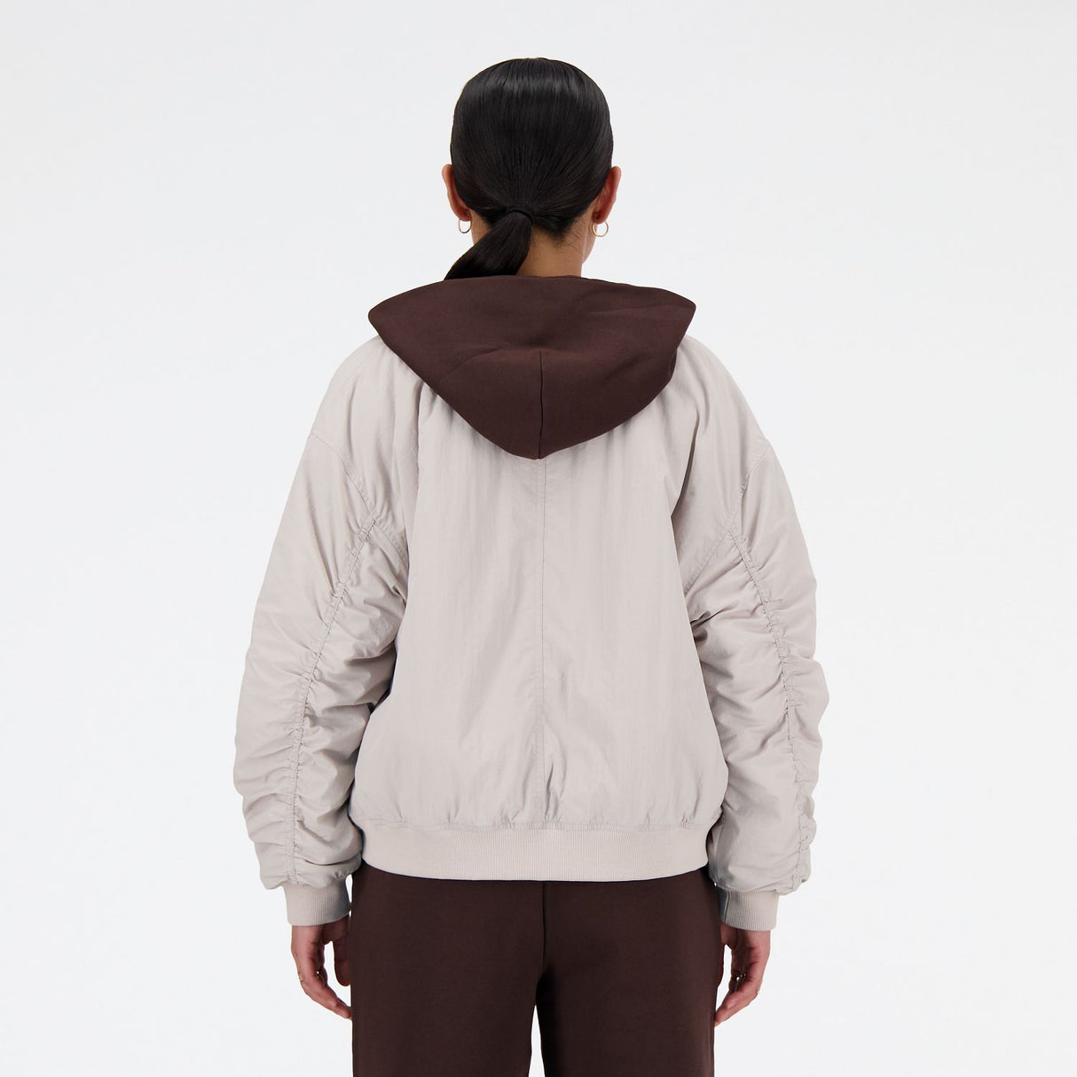 New Balance Women's Linear Heritage Woven Bomber Jacket-3