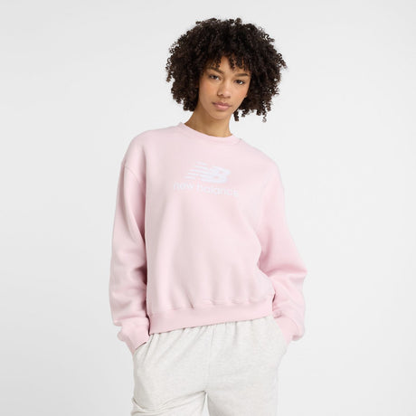 New Balance Women's Sport Essentials Fleece Logo Crew-1