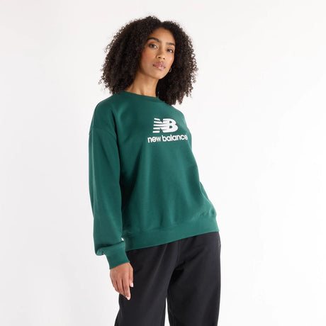 New Balance Women's Sport Essentials French Terry Logo Crew-1
