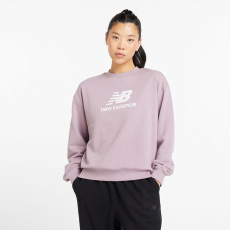 New Balance Women's Sport Essentials French Terry Logo Crew-1