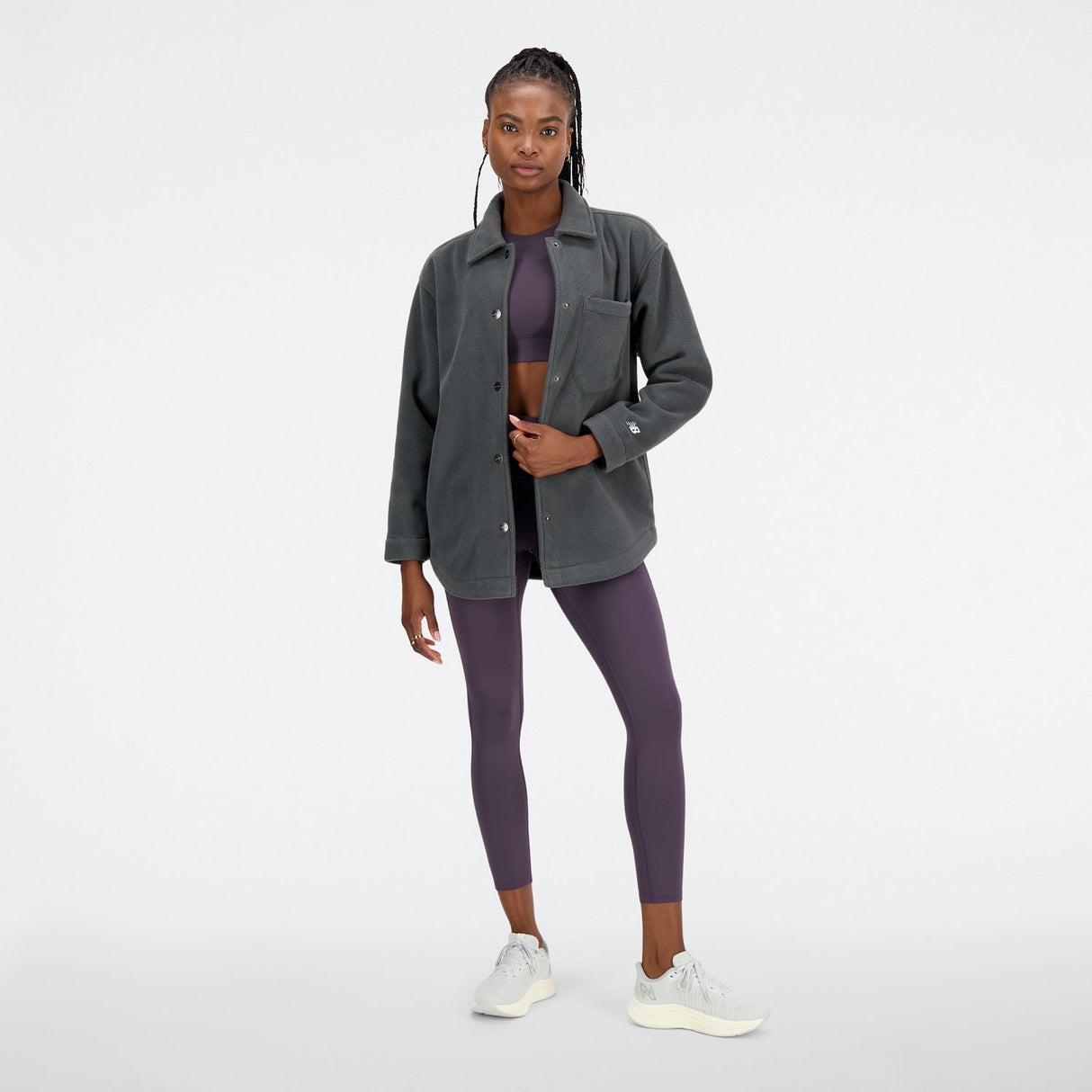 New Balance Women's Athletics Polarfleece Shacket-2