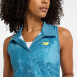 New Balance Women's Printed Collared Tournament Tank-6