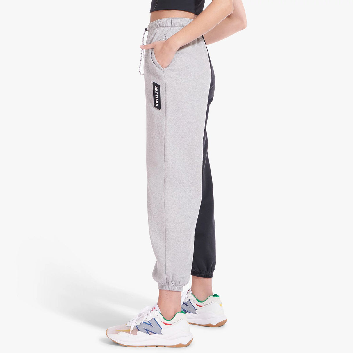 New Balance Women's STAUD Colorblock Sweatpants-3