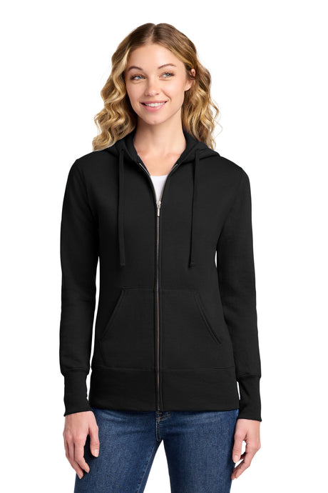 Port & Co Women's   Core Fleece Full-Zip Hooded Sweatshirt