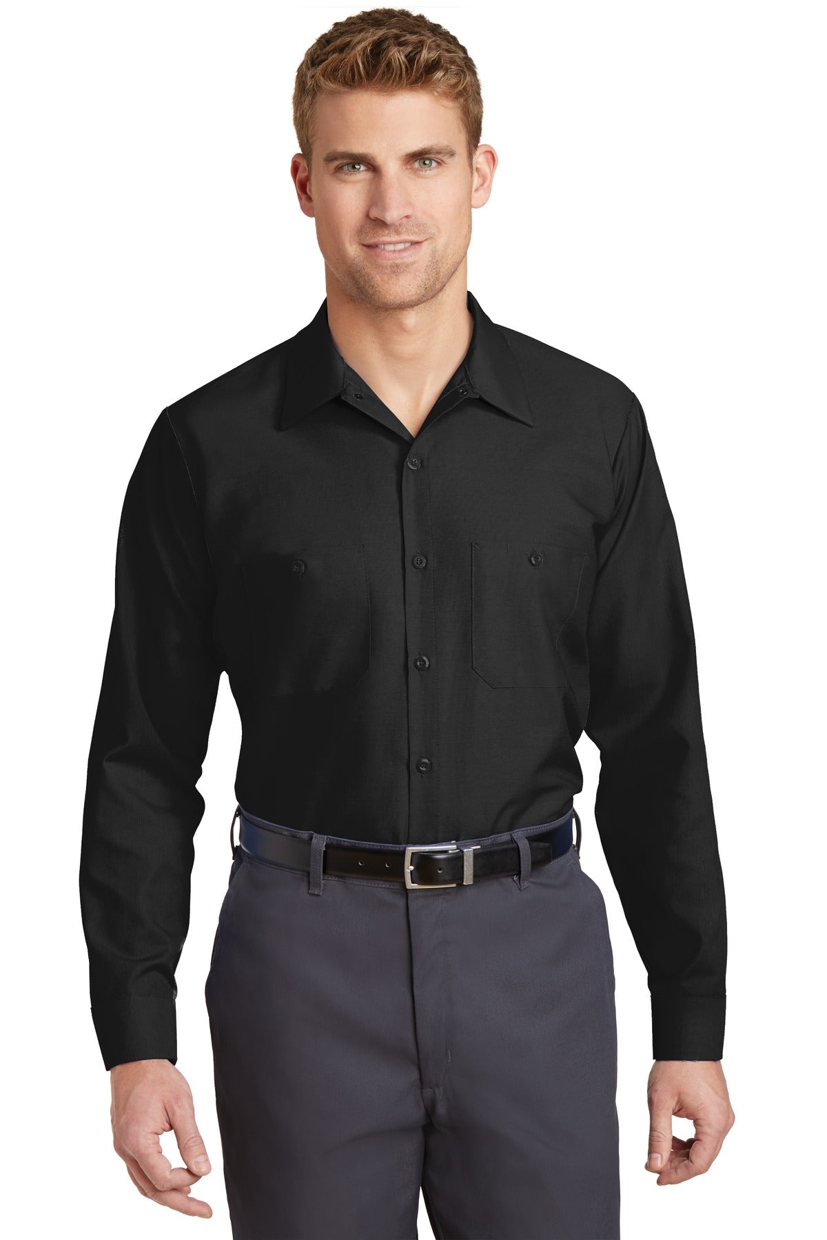 Red Kap Men's   Long Sleeve Industrial Work Shirt