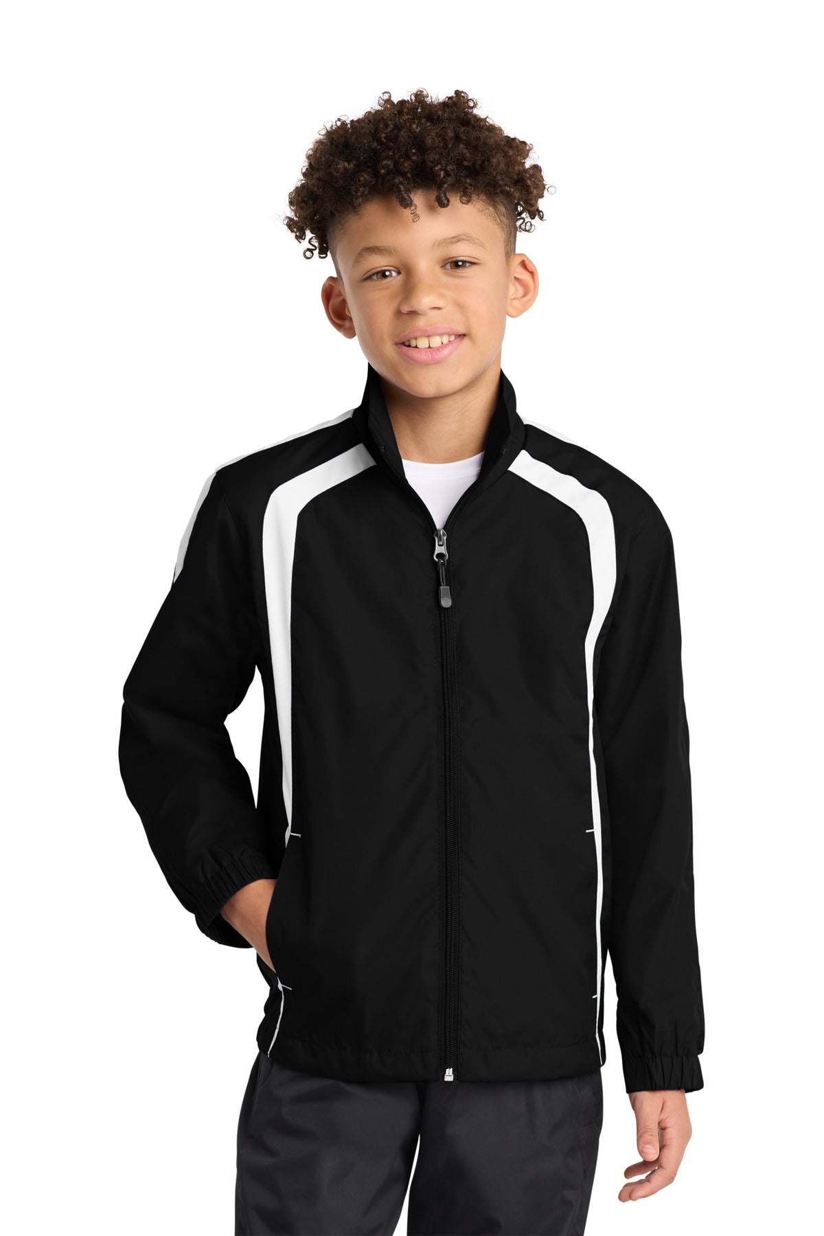 Sport-Tek Youth   Colorblock Raglan Jacket