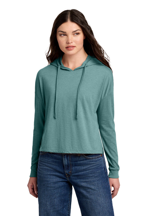 District Women's   Perfect Tri   Midi Long Sleeve Hoodie DT1390L