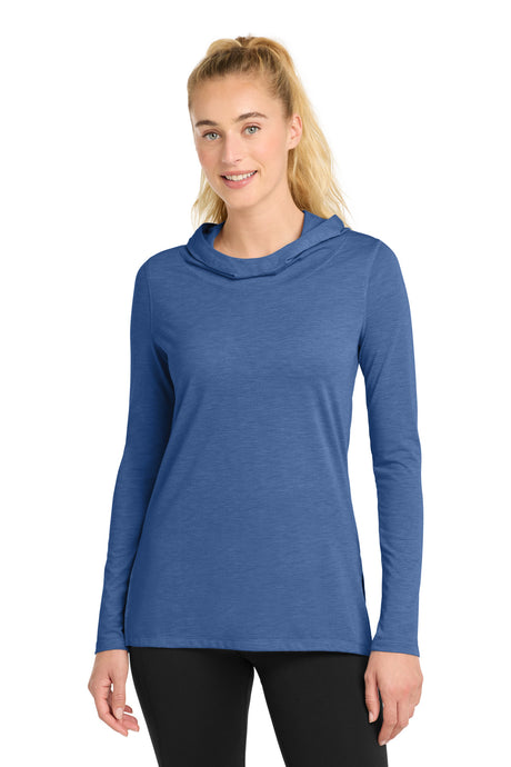 Sport-Tek Women's   PosiCharge    Tri-Blend Wicking Long Sleeve Hoodie LST406