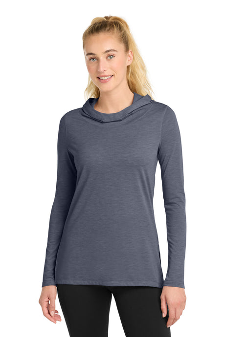 Sport-Tek Women's   PosiCharge    Tri-Blend Wicking Long Sleeve Hoodie LST406