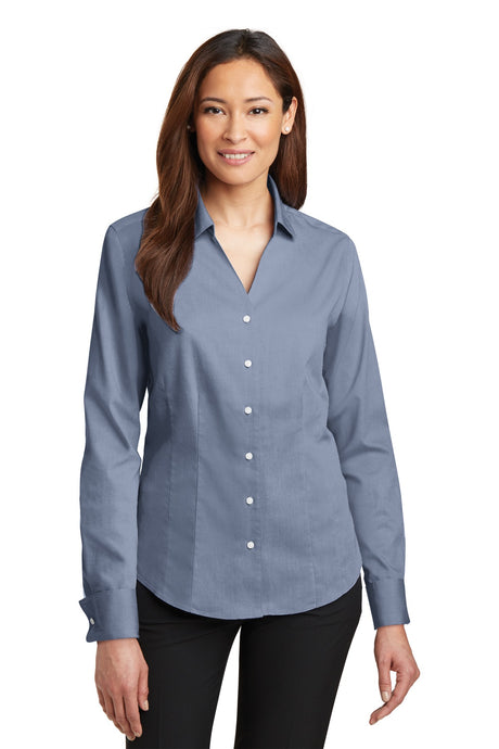Red House Women's   French Cuff Non-Iron Pinpoint Oxford Shirt