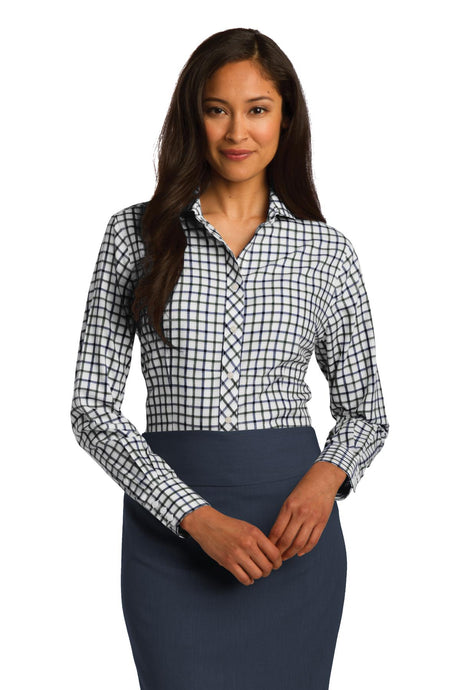 Red House Women's   Tricolor Check Non-Iron Shirt