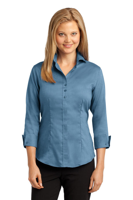 Red House Women's   3/4-Sleeve Nailhead Non-Iron Shirt