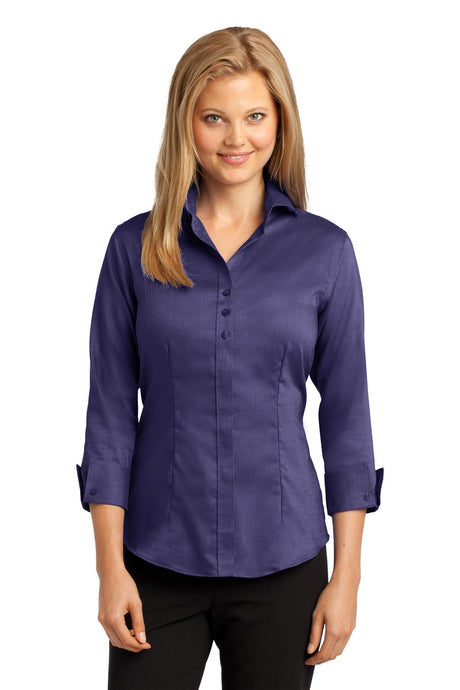 Red House Women's   3/4-Sleeve Nailhead Non-Iron Shirt