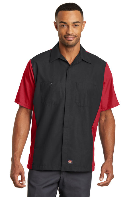 Red Kap Men's   Short Sleeve Ripstop Crew Shirt