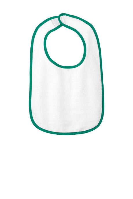 Rabbit Skins Men's   Infant Contrast Trim Terry Bib