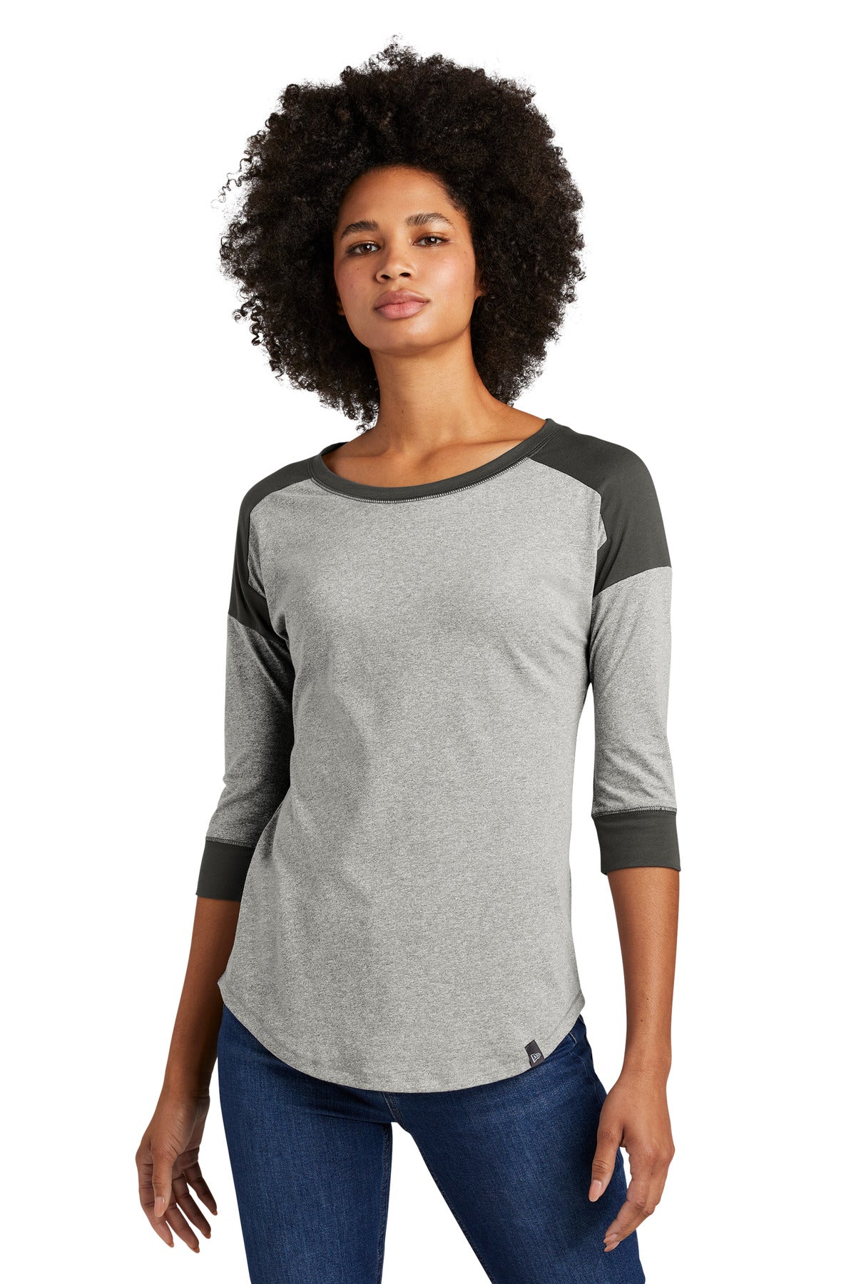 New Era Women's    Heritage Blend 3/4-Sleeve Baseball Raglan Tee