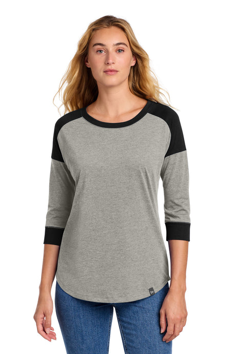 New Era Women's    Heritage Blend 3/4-Sleeve Baseball Raglan Tee