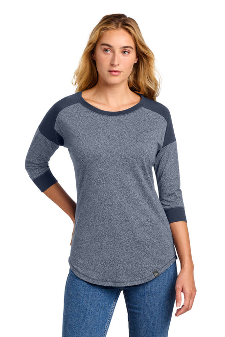 New Era Women's    Heritage Blend 3/4-Sleeve Baseball Raglan Tee