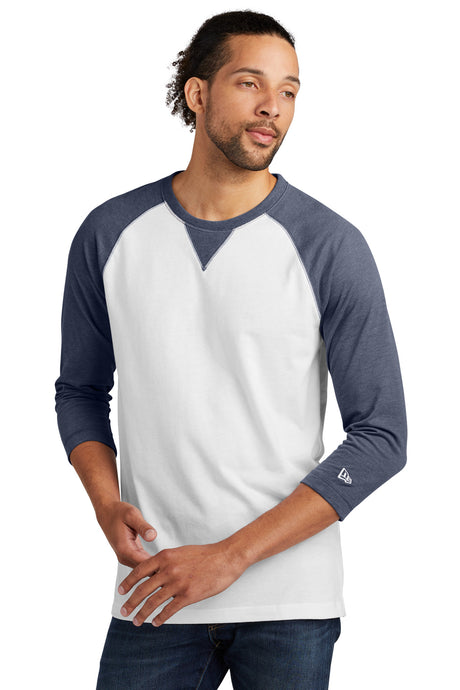 New Era Men's    Sueded Cotton Blend 3/4-Sleeve Baseball Raglan Tee