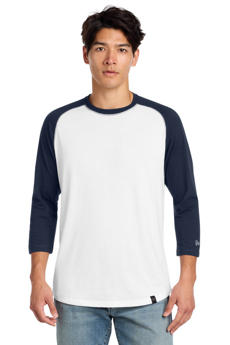 New Era Men's    Heritage Blend 3/4-Sleeve Baseball Raglan Tee