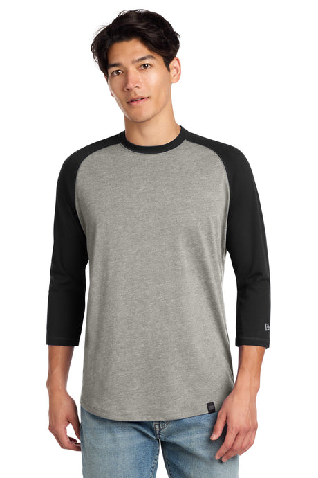 New Era Men's    Heritage Blend 3/4-Sleeve Baseball Raglan Tee