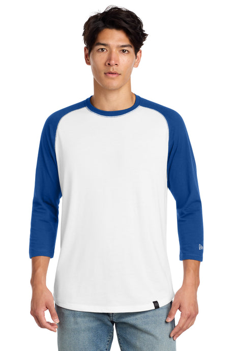 New Era Men's    Heritage Blend 3/4-Sleeve Baseball Raglan Tee