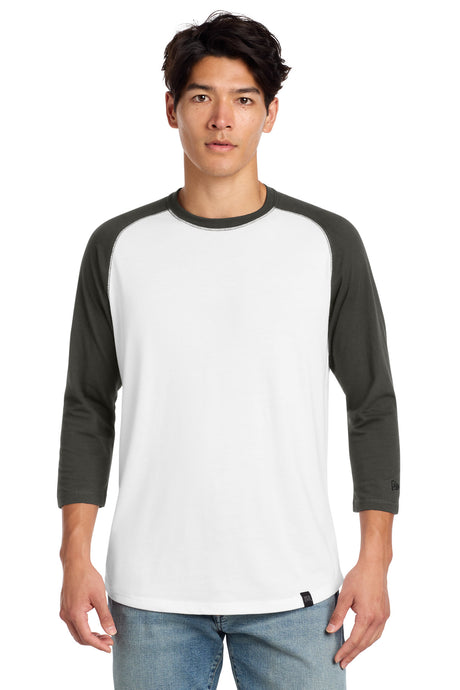 New Era Men's    Heritage Blend 3/4-Sleeve Baseball Raglan Tee