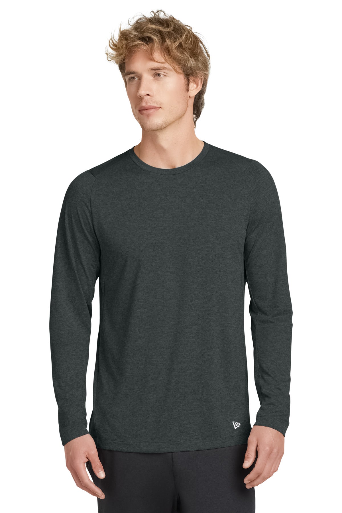 New Era Men's    Series Performance Long Sleeve Crew Tee