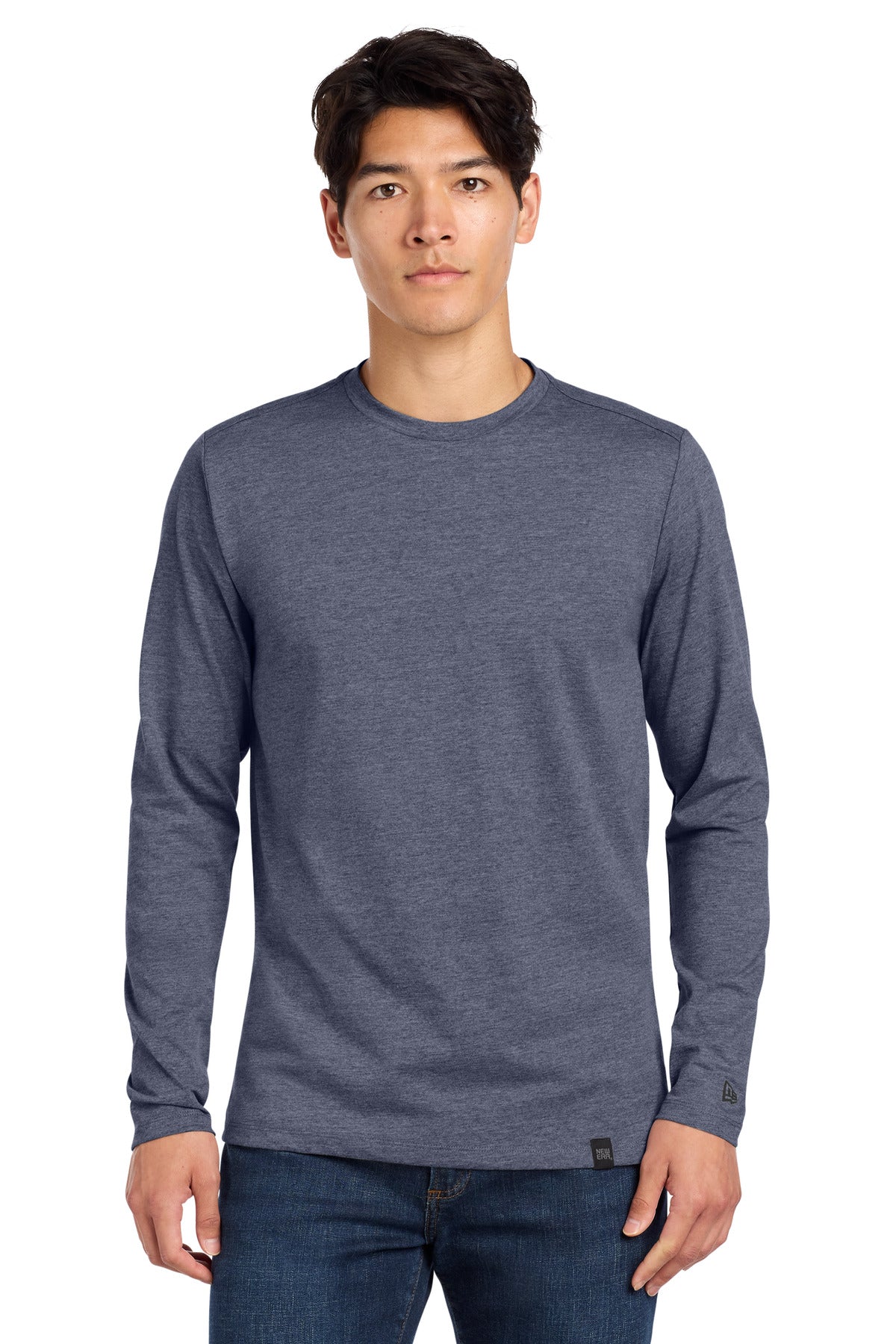 New Era Men's    Heritage Blend Long Sleeve Crew Tee
