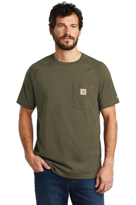 Carhartt Men's Force    Cotton Delmont Short Sleeve T-Shirt