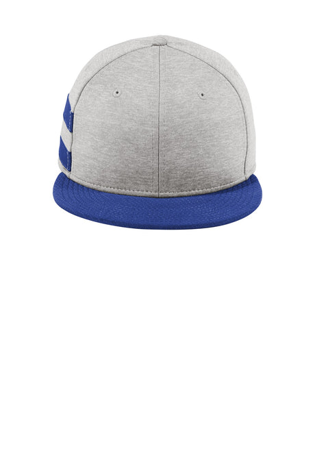 New Era     Shadow Heather Striped Flat Bill Snapback Cap NE408