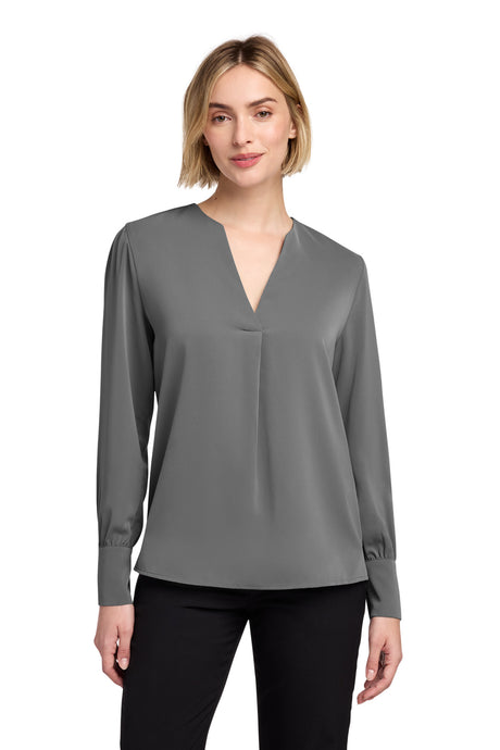 Brooks Brothers Women's   Open-Neck Satin Blouse BB18009