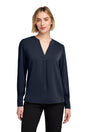 Brooks Brothers Women's   Open-Neck Satin Blouse BB18009