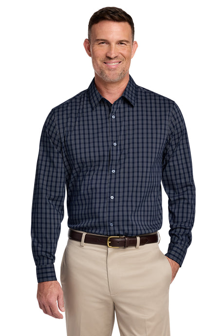 Brooks Brothers Men's   Tech Stretch Patterned Shirt BB18006