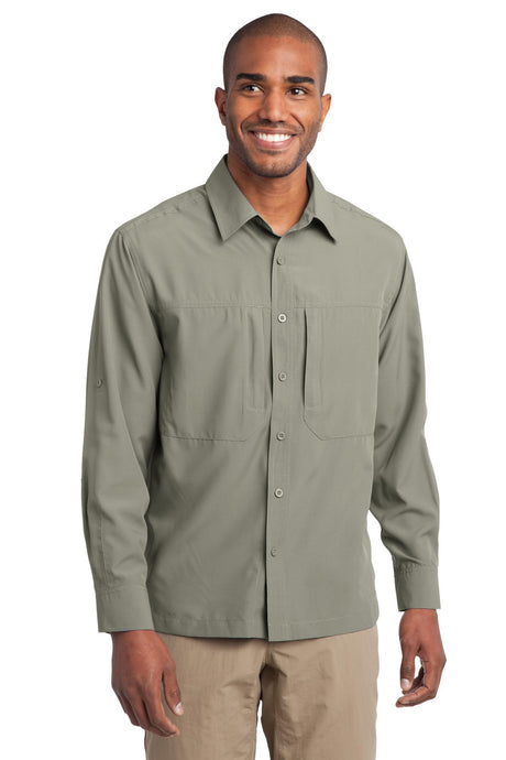 Eddie Bauer Men's   Long Sleeve Performance Travel Shirt
