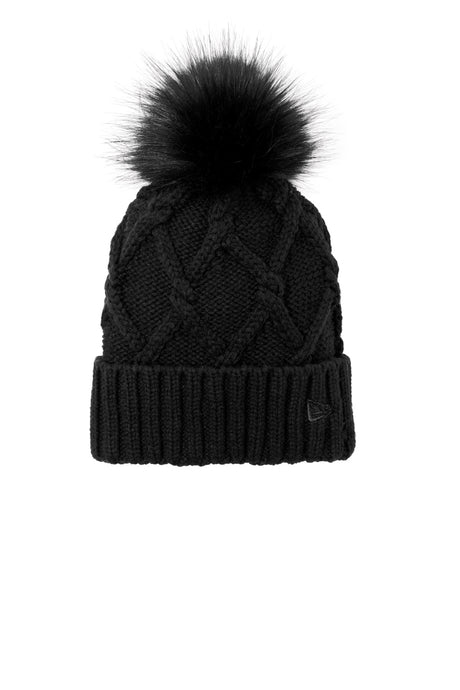 New Era Men's   Faux Fur Pom Beanie NE911