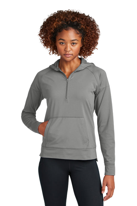Sport-Tek Women's   Sport-Wick   Stretch 1/2-Zip Hoodie LST856
