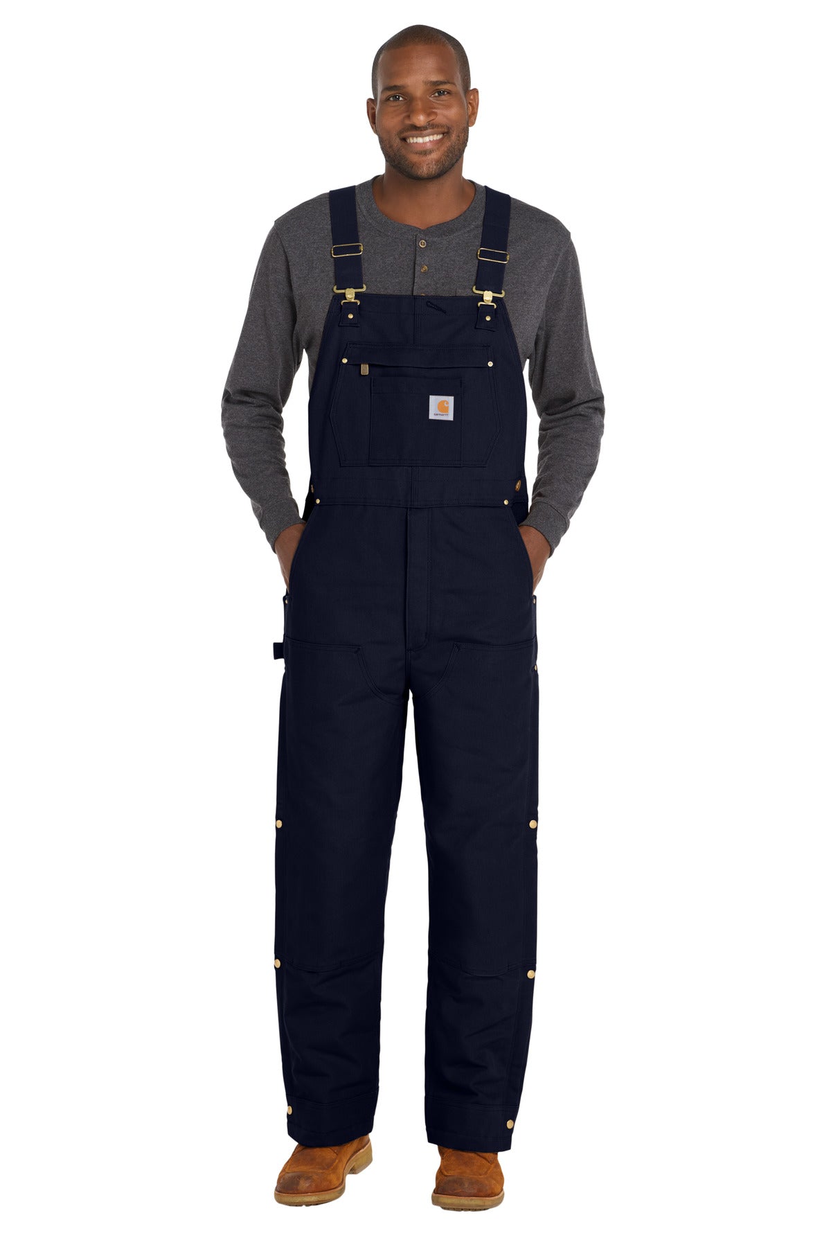 Carhartt Men's   Tall Firm Duck Insulated Bib Overalls CTT106672