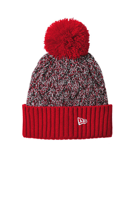New Era Men's   Marled Knit Pom Beanie NE910