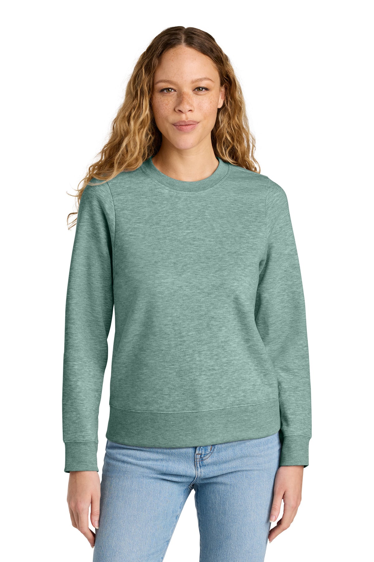 District Women's   V.I.T.   Fleece Crew DT6105