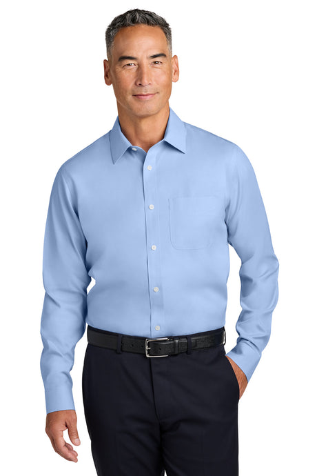 Brooks Brothers Men's   Wrinkle-Free Stretch Pinpoint Spread Collar Shirt BB18012